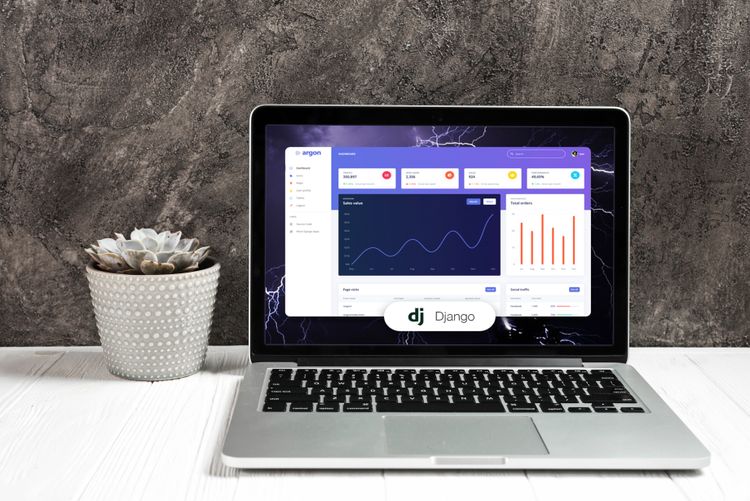 Django Graphs and Charts Argon Dashboard