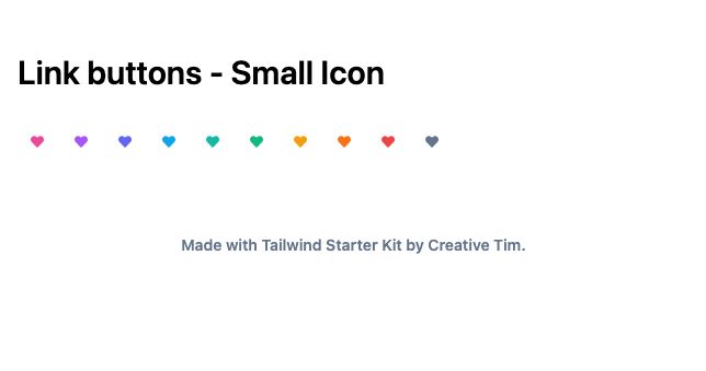 TailwindCSS Link Buttons - Small Icon