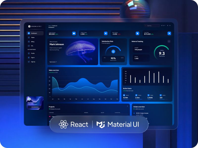 react material ui admin template