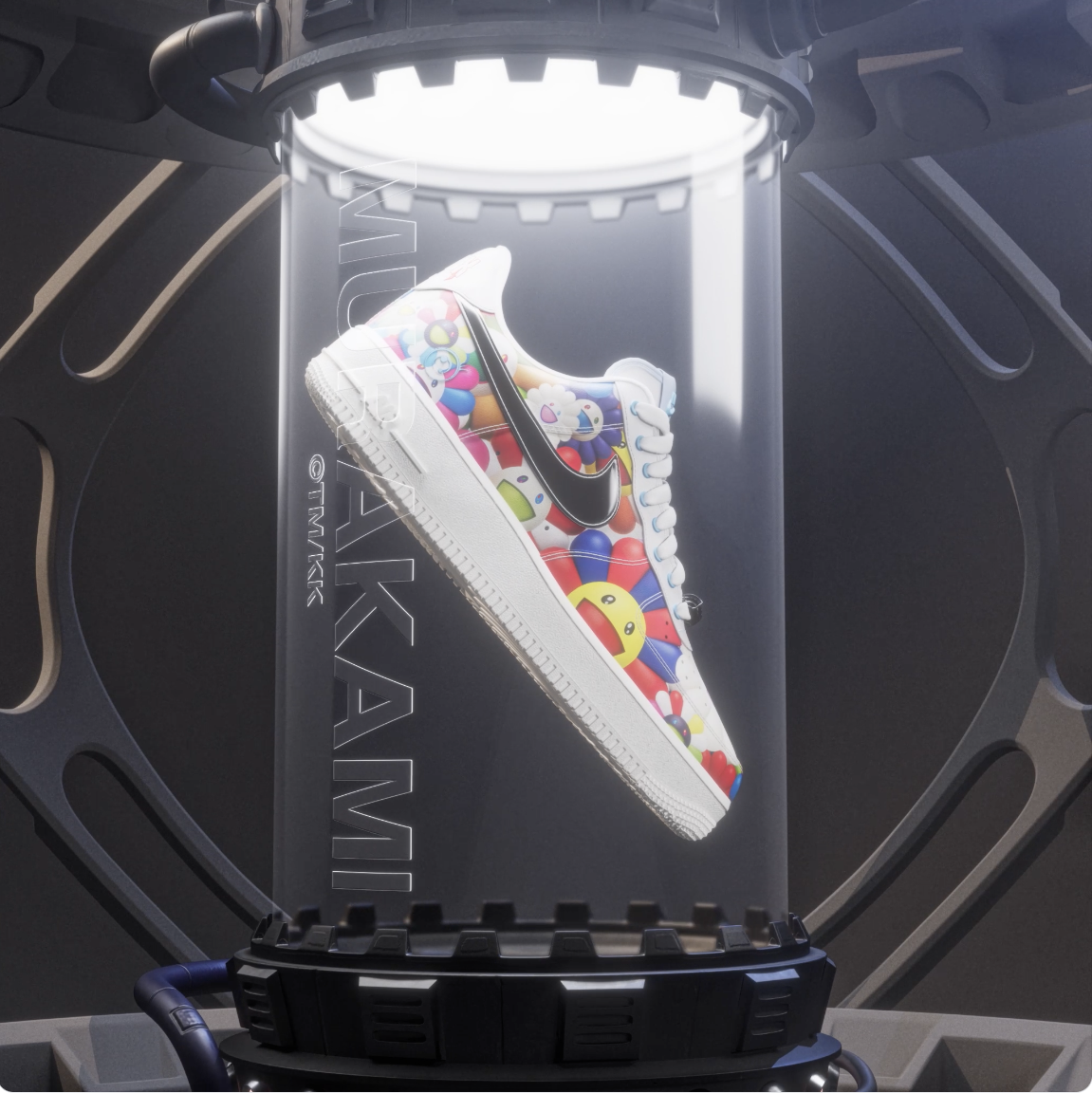 Pre-owned Nike Air Force 1 Custom Sneakers Splatter Gender Reveal