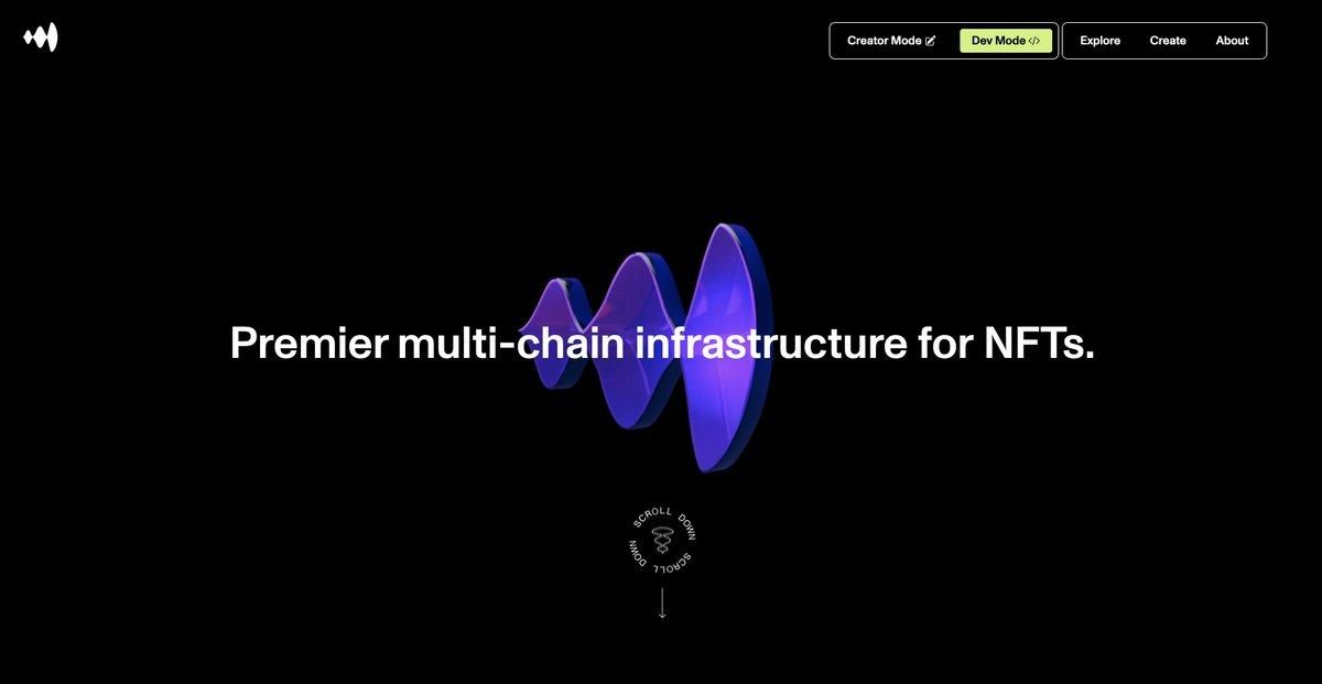 premier multi chain infrastructure for nfts