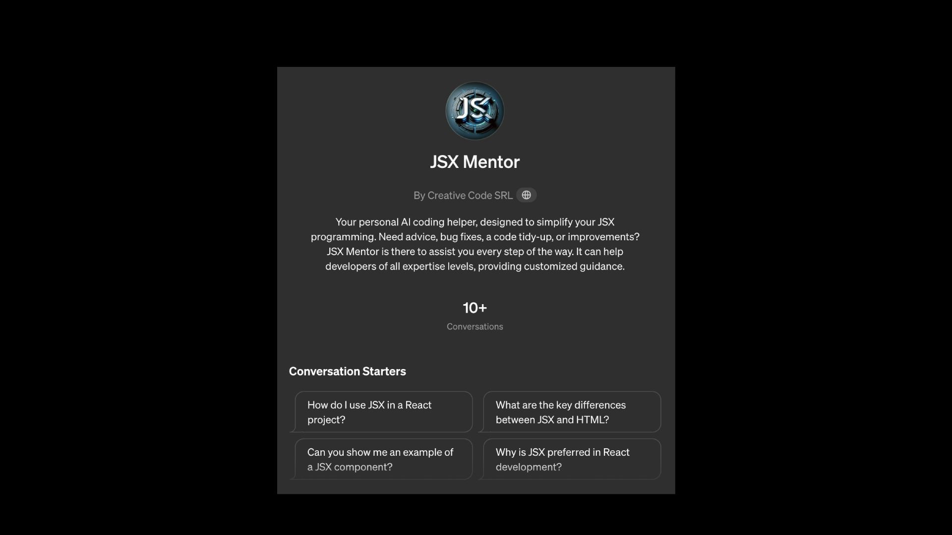 jsx mentor gpt