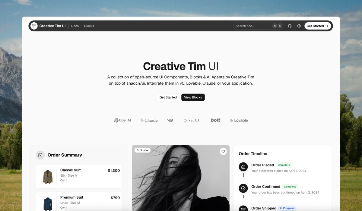 5+ Best Open Source shadcn/ui Block Libraries Ready for AI
