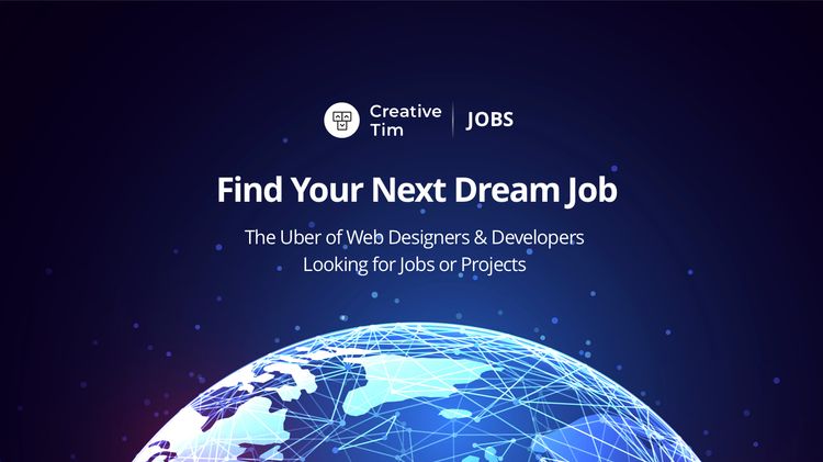 Announcing Jobs by Creative Tim - The Platform for web professionals