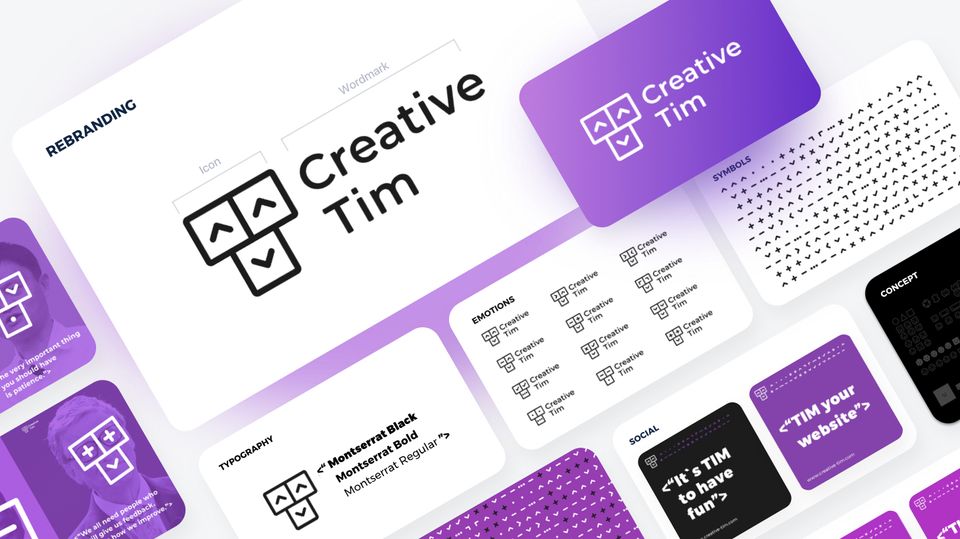 Welcome to Creative Tim New Visual Identity