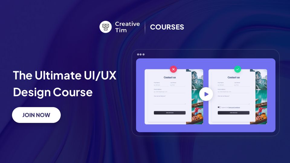 The Ultimate UI/UX Design Course by Creative Tim is Out!