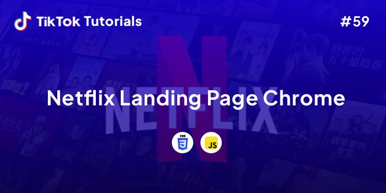 TikTok Tutorial #59- How to create your Netflix Landing Page