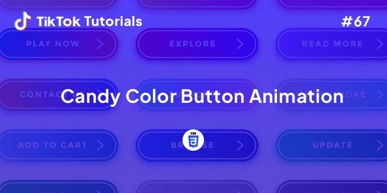 TikTok Tutorial #67- How to create a Candy Color Button Animation