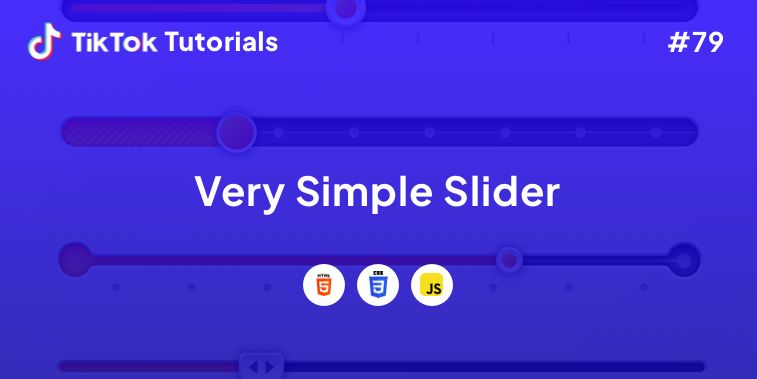 TikTok Tutorial #79 - How to create a Very Simple Slider