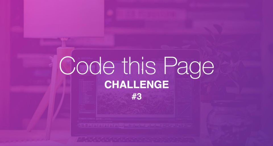 CodeThisPage Challenge #3