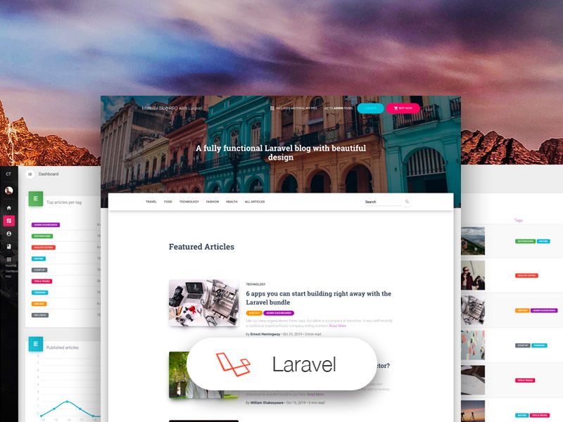10+ Top PRO Laravel Templates for 2022