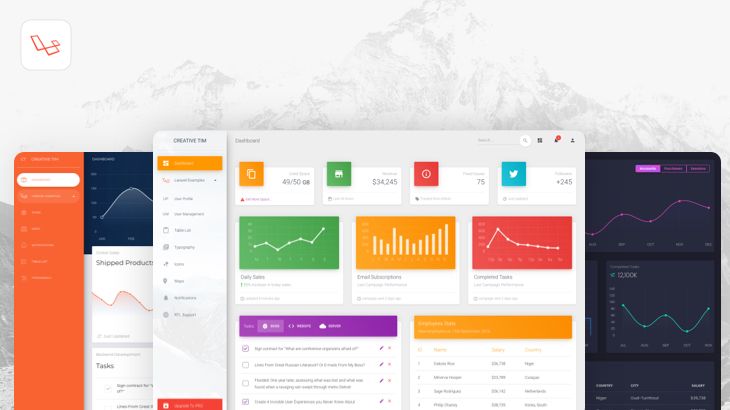 10+ Free Dashboards and Templates  for Laravel [2022]