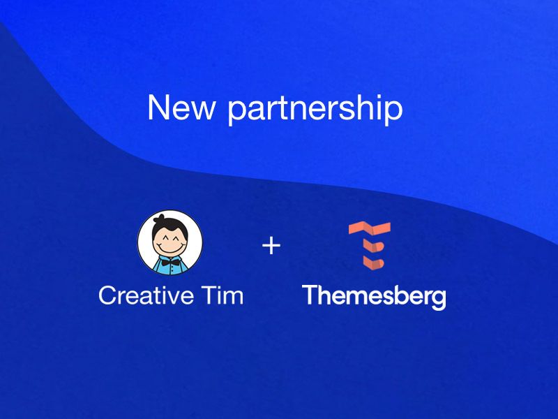 New Partnership Announcement: Creative Tim & Themesberg