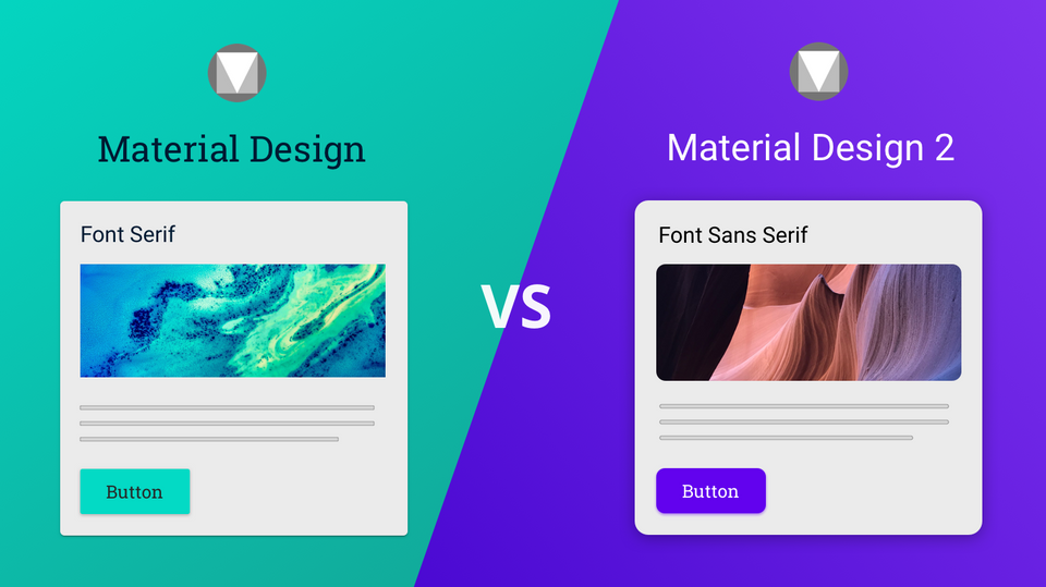 Material Design 1 vs Material Design 2