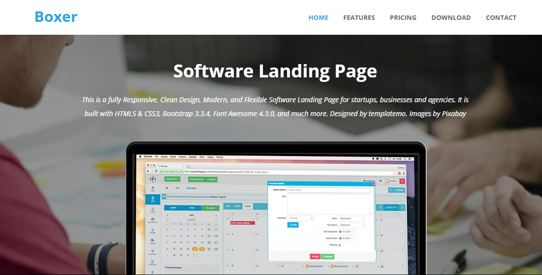 15 Free Bootstrap Landing Page Templates