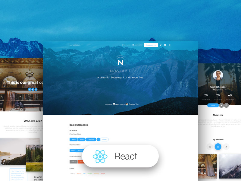 React Js Website Template Free Download