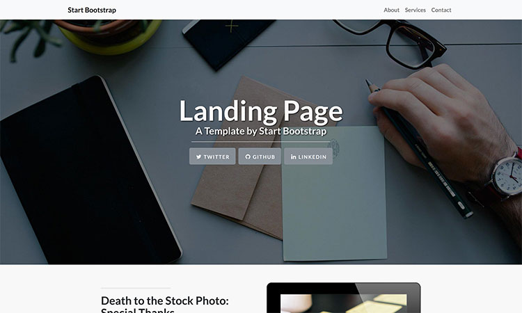 landing page-Bootstrap 4 UI Kit