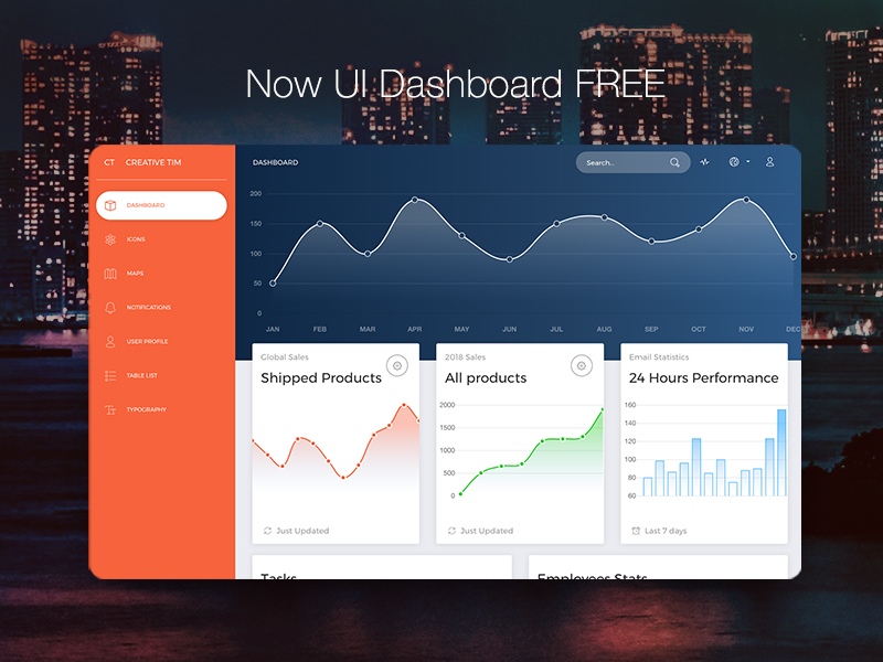 Dashboard Templates - Now UI Dashboard - Free Admin Dashboard.