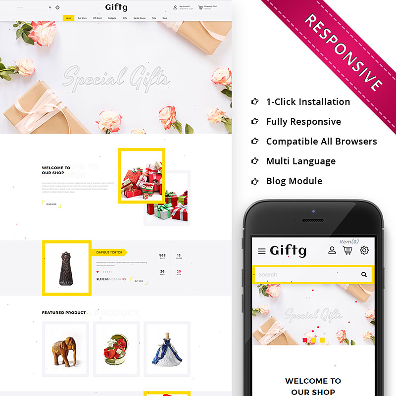 Giftg - The Gift Shop Responsive OpenCart Template