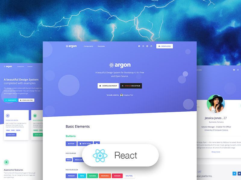 argon Bootstrap 4 UI Kit