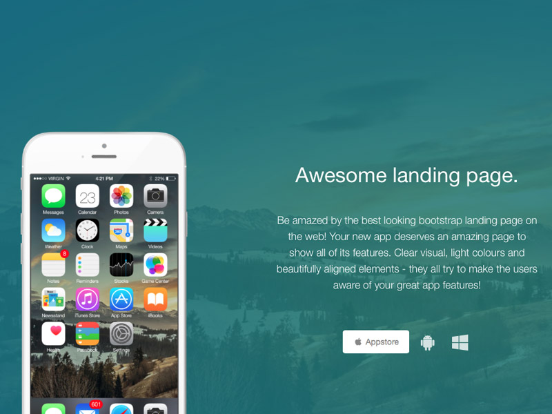awesome landing page