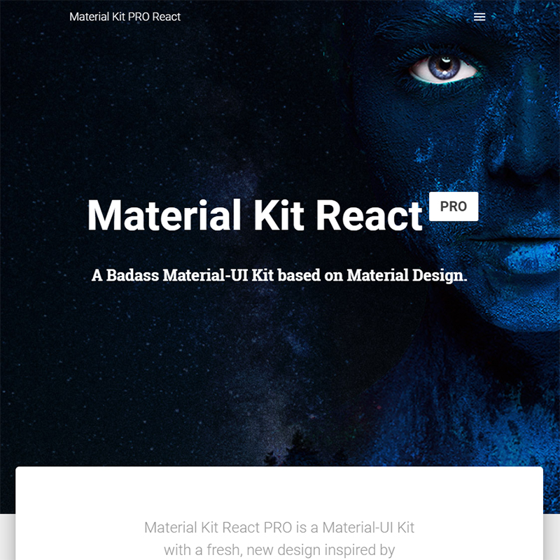 Material Kit PRO React PRremium Material-UI Kit