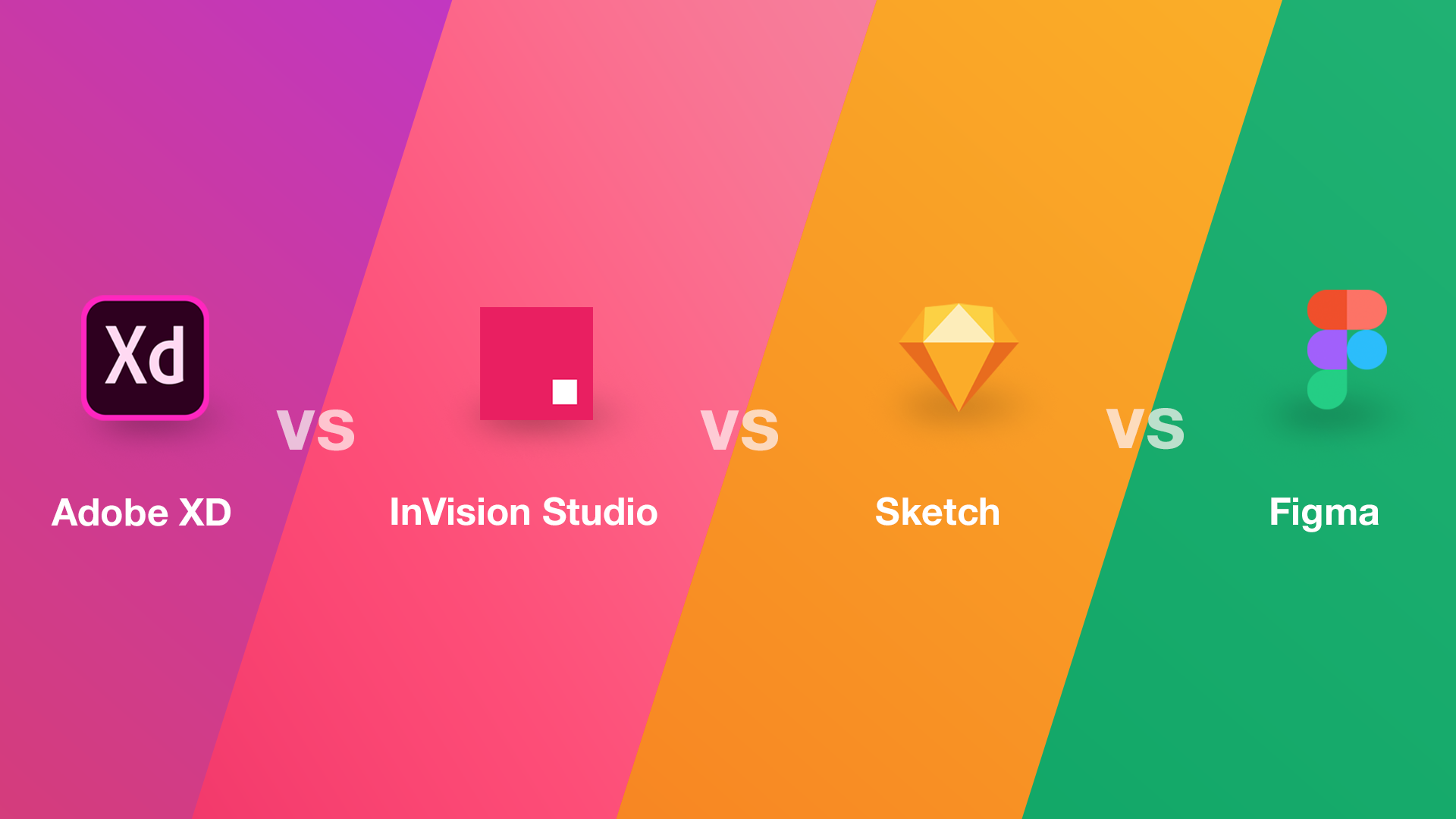 Adobe XD vs Sketch vs Figma vs InVision