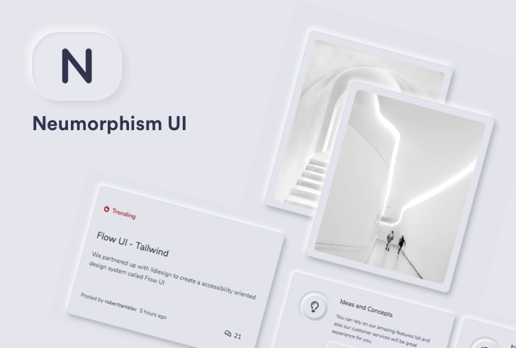 Neumorphism UI Bootstrap