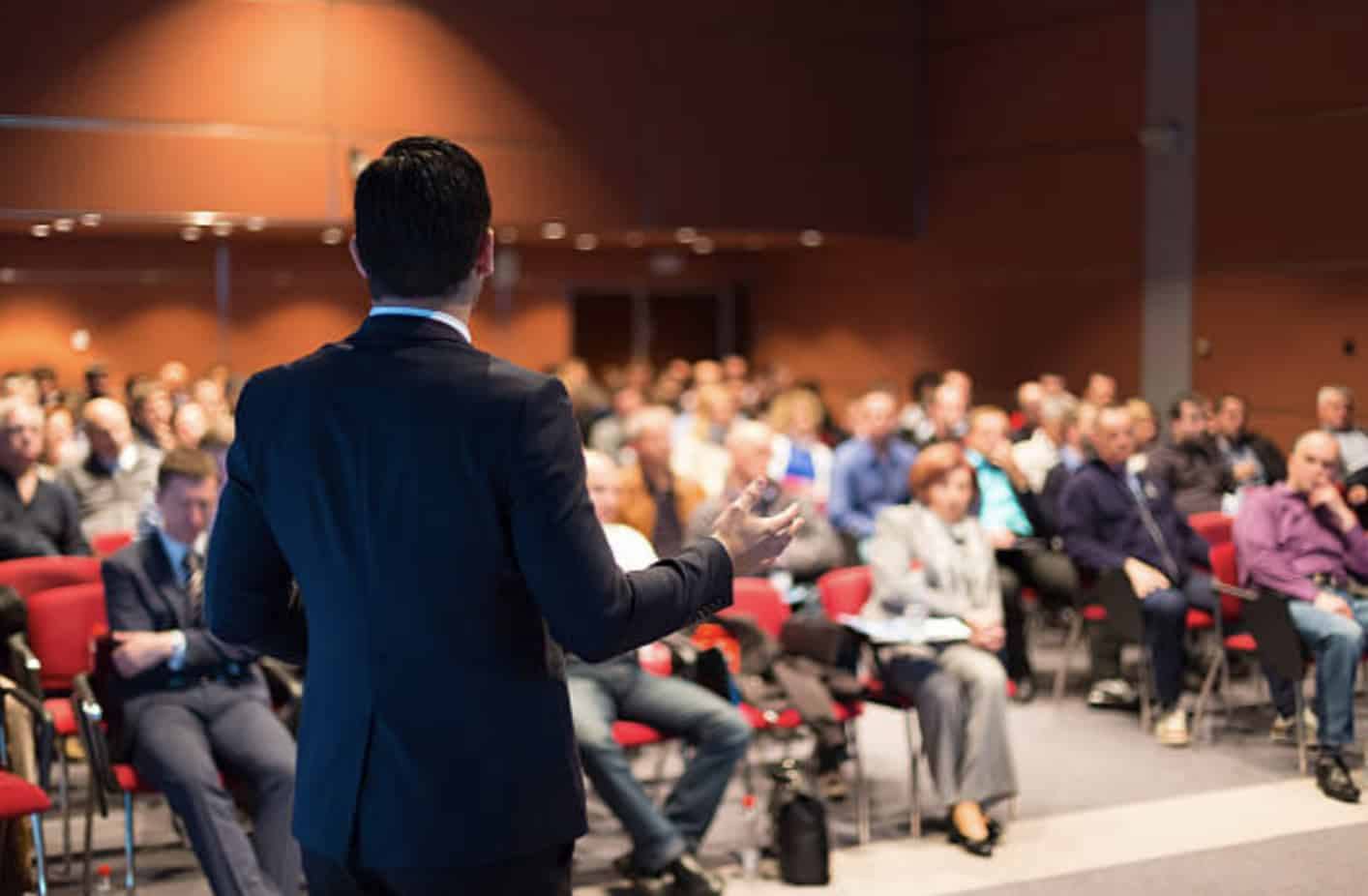 speech during presentation