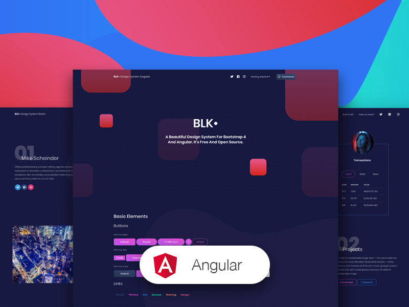 blk design system angular components