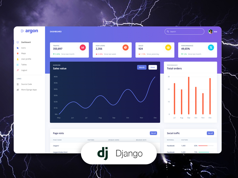 argon dashboard django